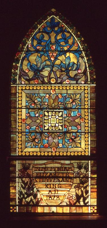 King Memorial Window:  ornamental
