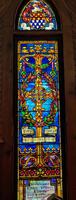 Fleming Memorial Window: jeweled cross Fleming Memorial Window: jeweled cross