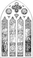 Morton Memorial Window: Te Deum, Church Militant and Church Triumphant Morton Memorial Window: Te Deum, Church Militant and Church Triumphant