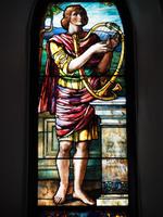 Mole Memorial Window: King David with Harp Mole Memorial Window: King David with Harp