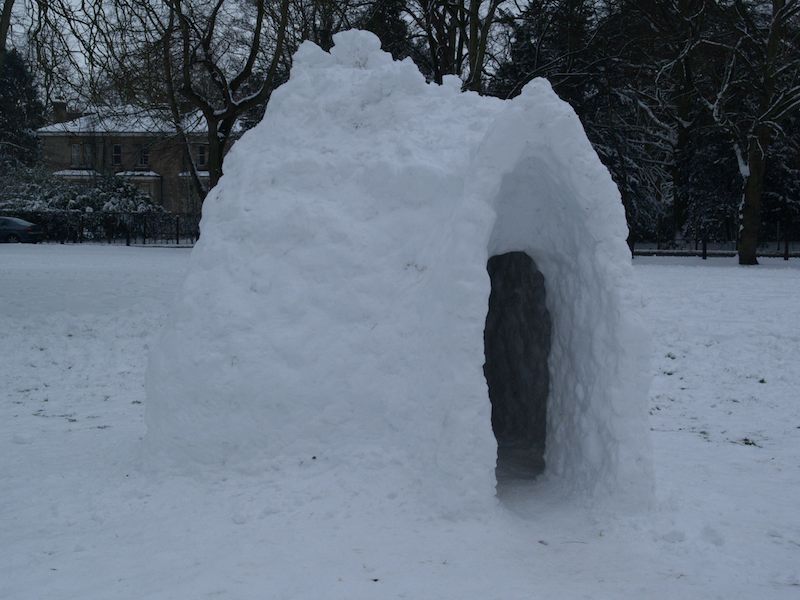 igloo, Queens' Green, Cambridge, England