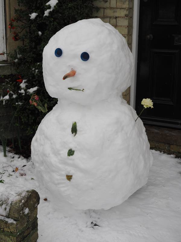 snowman, Park Parade, Cambridge, England