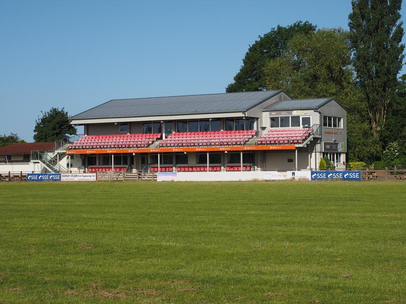 Grantchester Road: Cambridge Rugby Union Football Club, clubhouse and stand