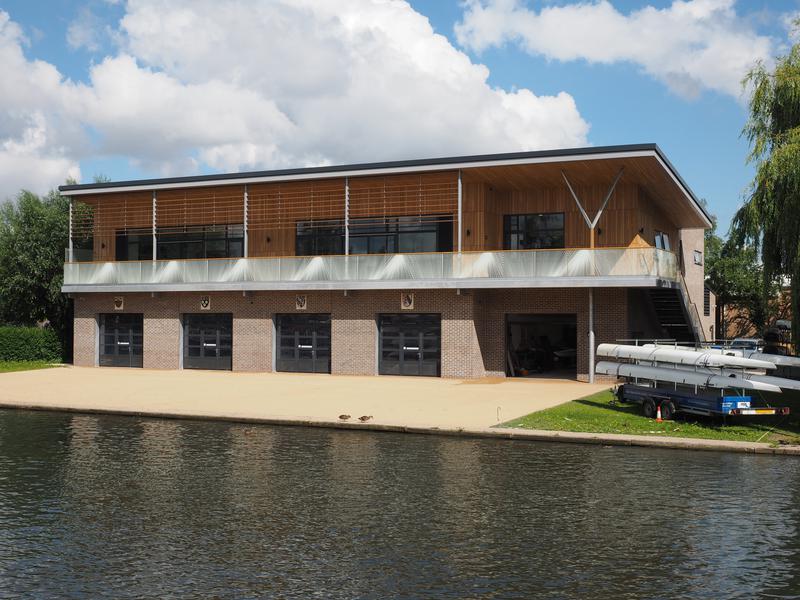 Selwyn College; Churchill College; King's College; Leys School: Cam: boathouse (R H Partnership)