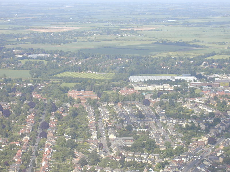 10 June 2000: Hills Road area: looking southwest