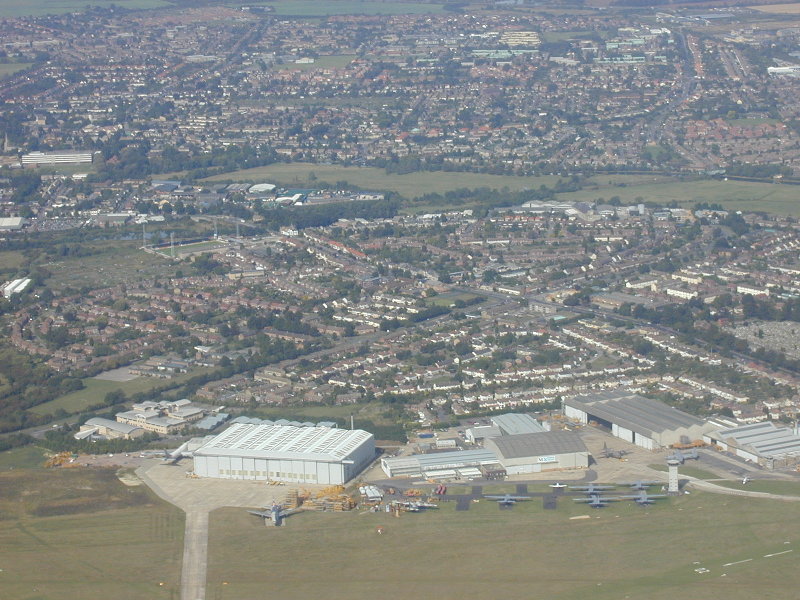 9 September 2000: airport area: looking northwest