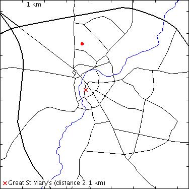 map for Perse Way