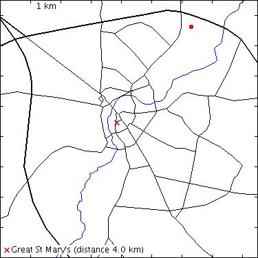 map for Cowley Road: sewage works