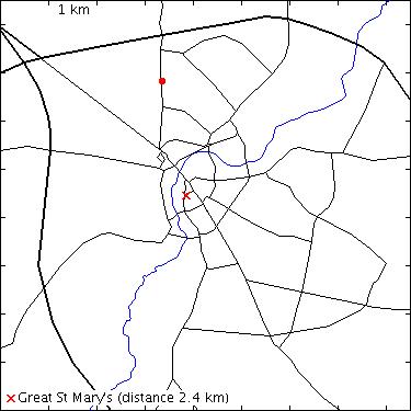 map for Histon Road