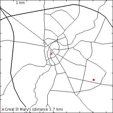 map for Cherry Hinton Road: Cherry Hinton Hall