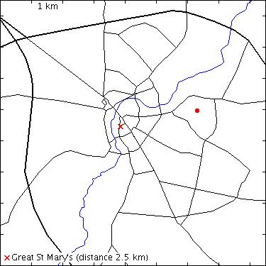 map for Whitehill Road: Abbey Swimming Pool