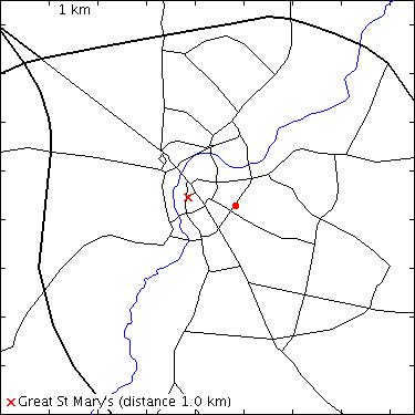 map for East Road: Zion Baptist Church