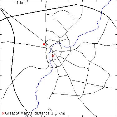 map for St Edmund's College: Mount Pleasant: Ayerst Building