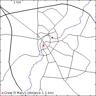 map for Cam: City of Cambridge boathouse