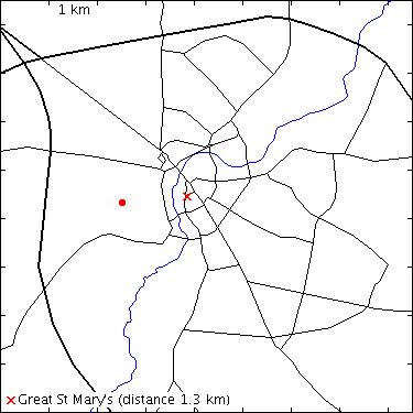 map for Clare Hall: West Court: Robert Honeycombe Building
