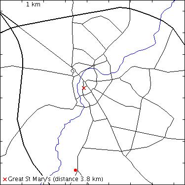 map for Hauxton Road: Waitrose food store