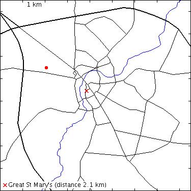 map for university: Madingley Road: BP Institute