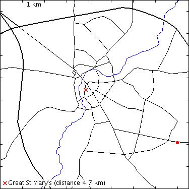 map for Fulbourn Road: Cambridge Water Company HQ