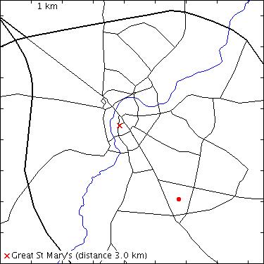 map for Baldock Way: 18
