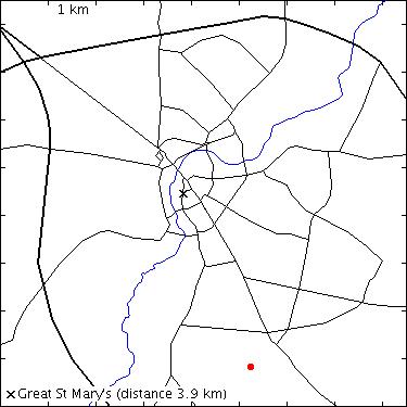map for Robinson Way: Addenbrooke's site, car park