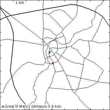map for university: Fen Causeway: Department of Engineering, James Dyson Building