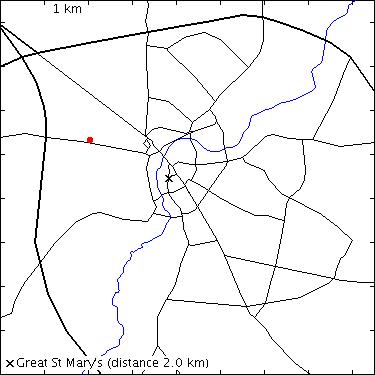 map for Madingley Road: field