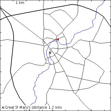map for Trafalgar Road: Nelson Court