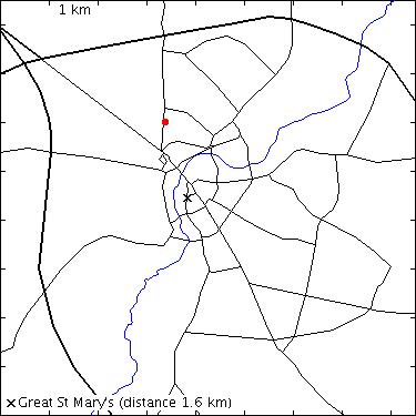 map for Histon Road: Lawrence House, 188