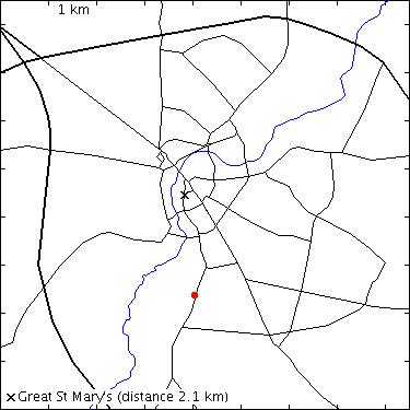 map for Trumpington Road: 21