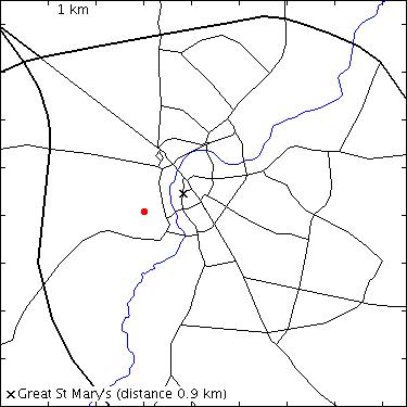 map for Selwyn College: Grange Road: Bartlam Library and Quarry Whitehouse auditorium