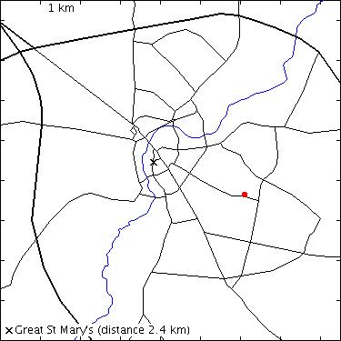 map for Vinery Road: The Vinery, 15a