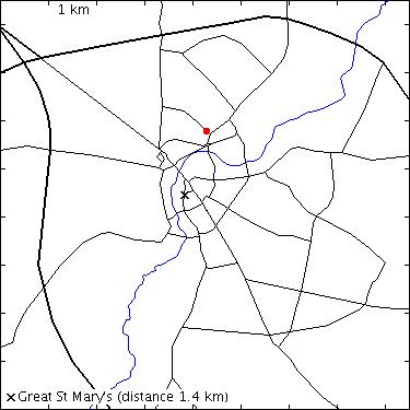 map for Gilbert Road: The Fellows House Mews, 1-9