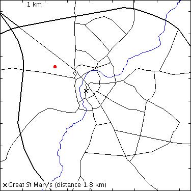 map for Churchill College: Storey's Way: Boyd House