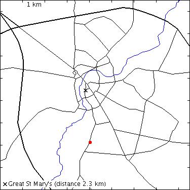 map for Trumpington Road: 28