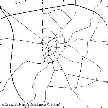 map for Lucy Cavendish College: Lady Margaret Road