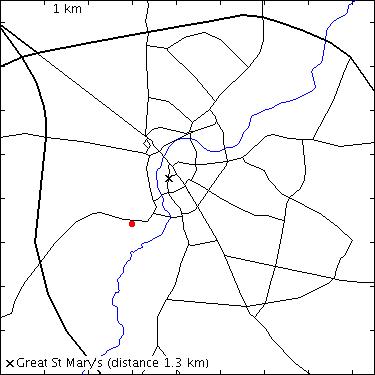 map for King's College: Barton Road: Stephen Taylor Court, 27