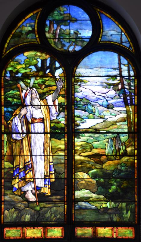 Whitney Memorial Window:  Moses Viewing the Promised Land