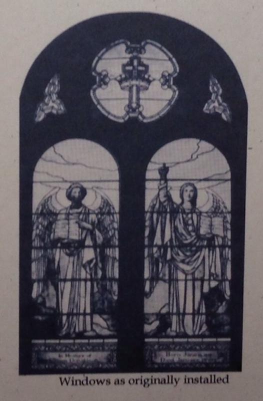 Donaldson Memorial Window:  two angels