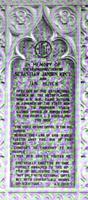 Krol and Huyck Memorial Tablet: glass mosaic tablet Krol and Huyck Memorial Tablet: glass mosaic tablet