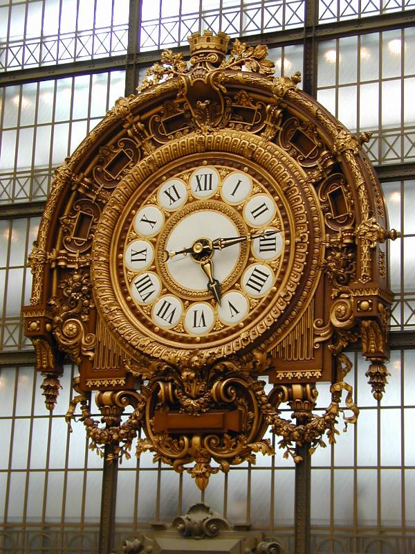 Paris, France: Musee d'Orsay: clock (1898-1900, architect Victor Laloux)