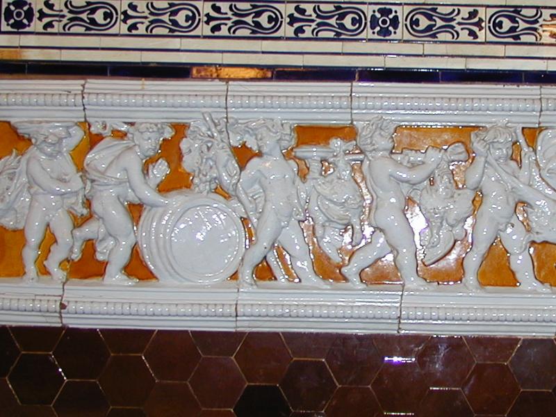 London, England: Victoria and Albert Museum: glazed tiles
