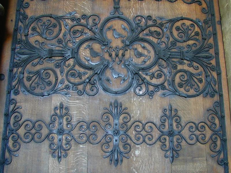 Ely, England: Ely Cathedral: west door detail