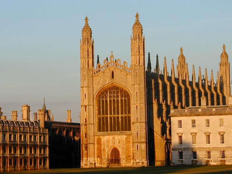 Cambridge, England: King's College: chapel autumn late afternoon