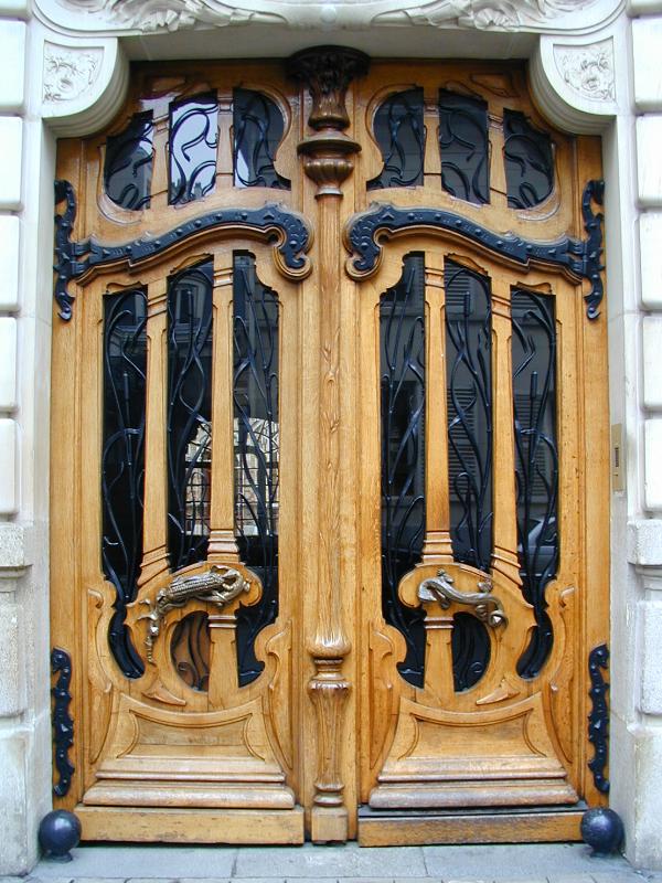 Paris, France: 151 Rue de Grenelle: door (art nouveau, 1898, architect Jules Lavirotte)