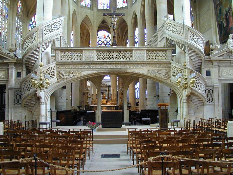 Paris, France: St Etienne du Mont: choir screen