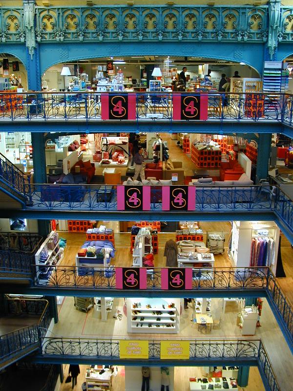 Paris, France: Samaritaine Department Store, Quai du Louvre: interior (1905, architect Frantz Jourdain)