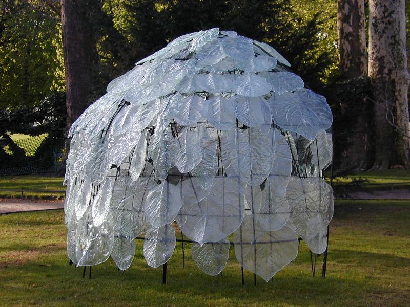 Paris, France: Jardin du Luxembourg: sculpture ('La Yourte', by Serge Mansau)