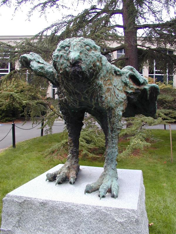 Northampton, Massachusetts (MA): Smith College: The Owl (1962, by Leonard Baskin)