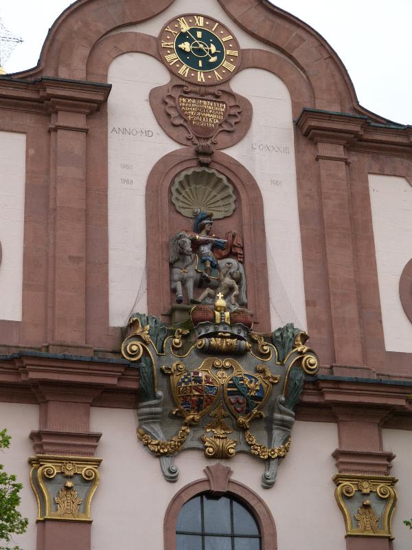 Ettlingen, Germany: St Martinskirche: facade (1733)