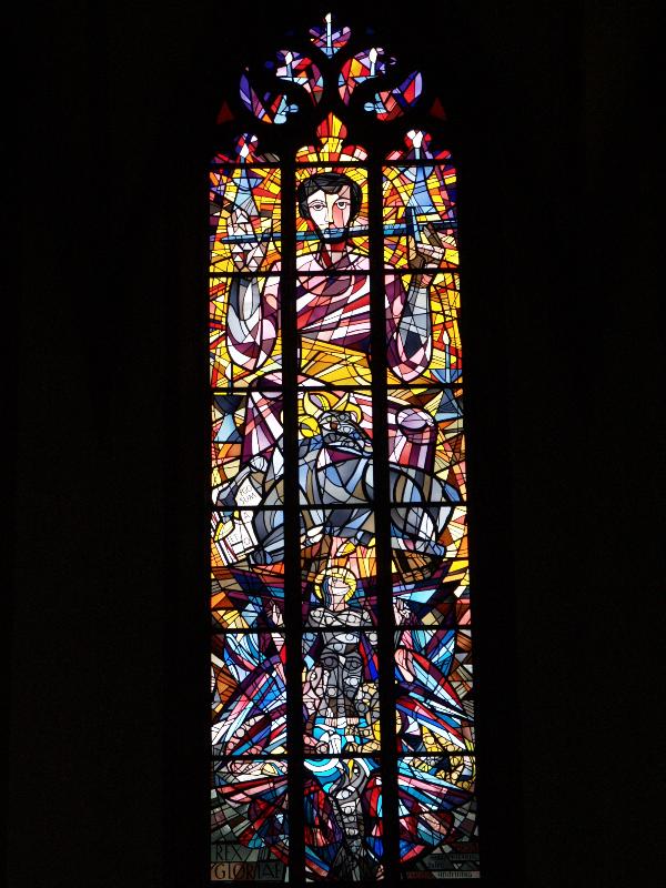 Baden-Baden, Germany: Spitalkirche: central apse window (1953, Harry McLean)